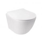 Унітаз підвісний Qtap Jay безобідковий Ultra Quiet з сидінням Soft-close QT07335177W